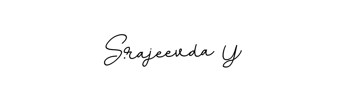 How to make S.rajeevda Y name signature. Use BallpointsItalic-DORy9 style for creating short signs online. This is the latest handwritten sign. S.rajeevda Y signature style 11 images and pictures png