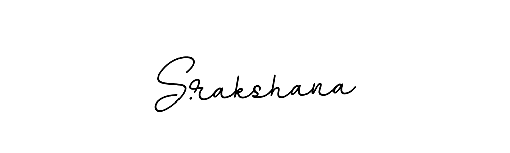 Make a beautiful signature design for name S.rakshana. With this signature (BallpointsItalic-DORy9) style, you can create a handwritten signature for free. S.rakshana signature style 11 images and pictures png