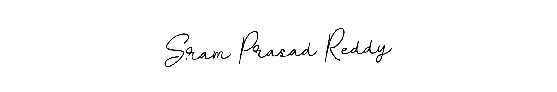 Use a signature maker to create a handwritten signature online. With this signature software, you can design (BallpointsItalic-DORy9) your own signature for name S.ram Prasad Reddy. S.ram Prasad Reddy signature style 11 images and pictures png