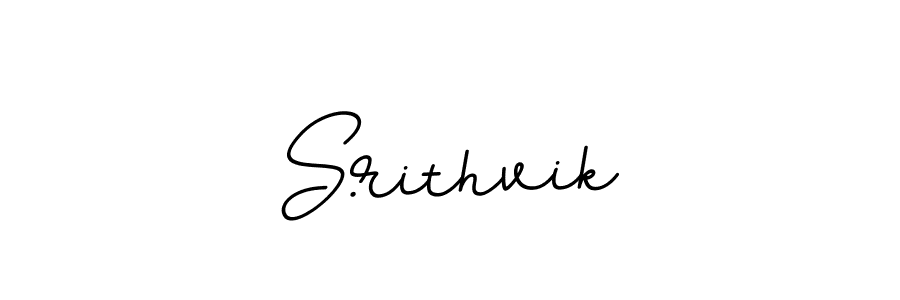Make a beautiful signature design for name S.rithvik. With this signature (BallpointsItalic-DORy9) style, you can create a handwritten signature for free. S.rithvik signature style 11 images and pictures png