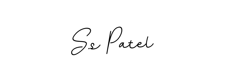 Use a signature maker to create a handwritten signature online. With this signature software, you can design (BallpointsItalic-DORy9) your own signature for name S.s Patel. S.s Patel signature style 11 images and pictures png