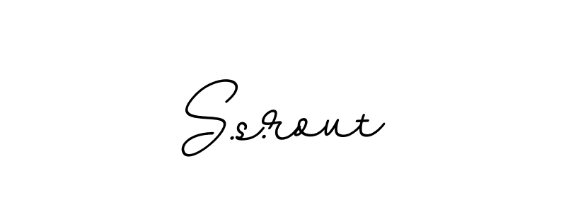 Make a beautiful signature design for name S.s.rout. With this signature (BallpointsItalic-DORy9) style, you can create a handwritten signature for free. S.s.rout signature style 11 images and pictures png