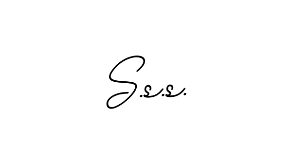 Use a signature maker to create a handwritten signature online. With this signature software, you can design (BallpointsItalic-DORy9) your own signature for name S.s.s.. S.s.s. signature style 11 images and pictures png