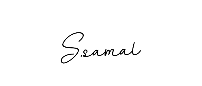 Create a beautiful signature design for name S.samal. With this signature (BallpointsItalic-DORy9) fonts, you can make a handwritten signature for free. S.samal signature style 11 images and pictures png