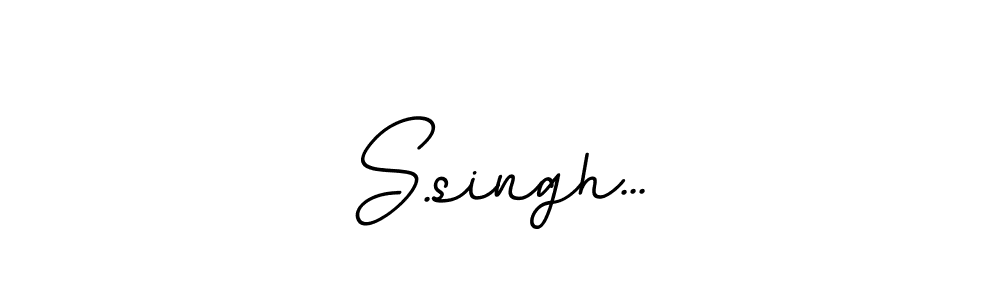 Use a signature maker to create a handwritten signature online. With this signature software, you can design (BallpointsItalic-DORy9) your own signature for name S.singh.... S.singh... signature style 11 images and pictures png