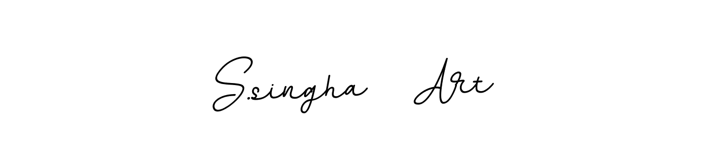 How to make S.singha   Art signature? BallpointsItalic-DORy9 is a professional autograph style. Create handwritten signature for S.singha   Art name. S.singha   Art signature style 11 images and pictures png