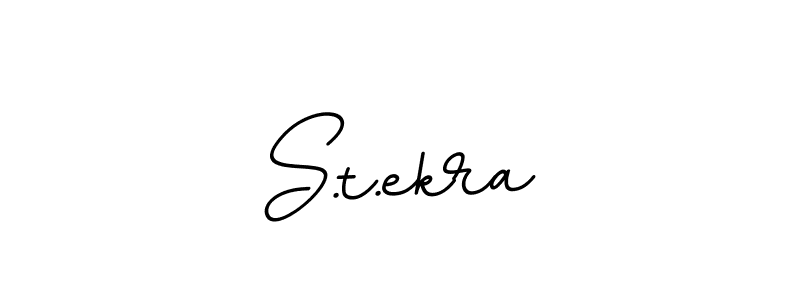 Design your own signature with our free online signature maker. With this signature software, you can create a handwritten (BallpointsItalic-DORy9) signature for name S.t.ekra. S.t.ekra signature style 11 images and pictures png