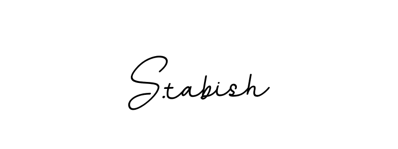 Create a beautiful signature design for name S.tabish. With this signature (BallpointsItalic-DORy9) fonts, you can make a handwritten signature for free. S.tabish signature style 11 images and pictures png