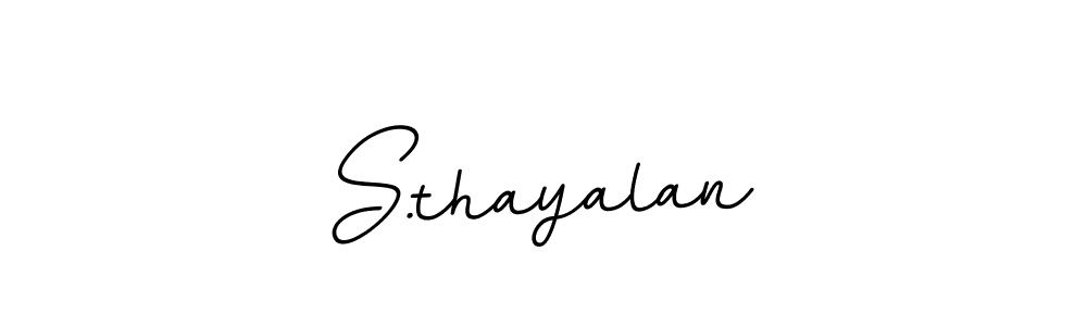 Create a beautiful signature design for name S.thayalan. With this signature (BallpointsItalic-DORy9) fonts, you can make a handwritten signature for free. S.thayalan signature style 11 images and pictures png