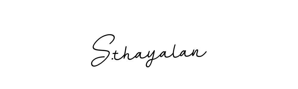 Design your own signature with our free online signature maker. With this signature software, you can create a handwritten (BallpointsItalic-DORy9) signature for name S.thayalan. S.thayalan signature style 11 images and pictures png