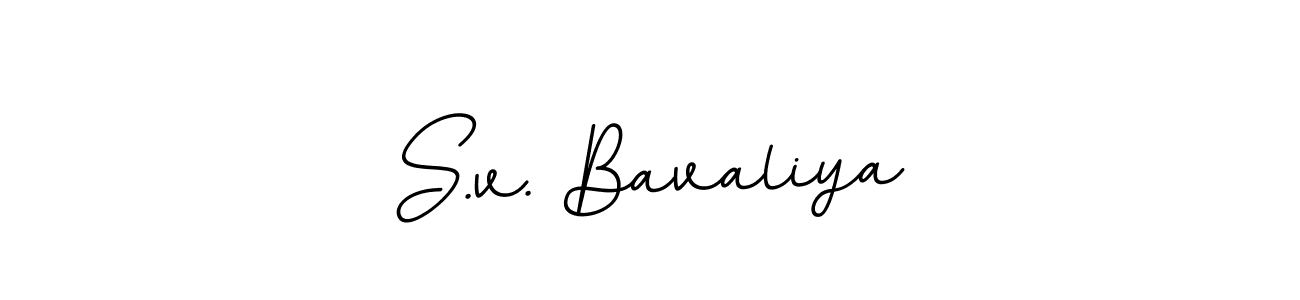 Also You can easily find your signature by using the search form. We will create S.v. Bavaliya name handwritten signature images for you free of cost using BallpointsItalic-DORy9 sign style. S.v. Bavaliya signature style 11 images and pictures png