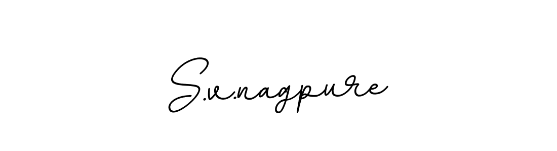 Design your own signature with our free online signature maker. With this signature software, you can create a handwritten (BallpointsItalic-DORy9) signature for name S.v.nagpure. S.v.nagpure signature style 11 images and pictures png