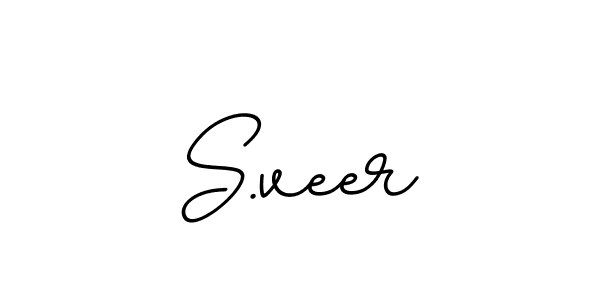 How to make S.veer name signature. Use BallpointsItalic-DORy9 style for creating short signs online. This is the latest handwritten sign. S.veer signature style 11 images and pictures png