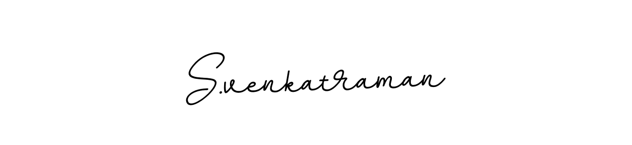Use a signature maker to create a handwritten signature online. With this signature software, you can design (BallpointsItalic-DORy9) your own signature for name S.venkatraman. S.venkatraman signature style 11 images and pictures png