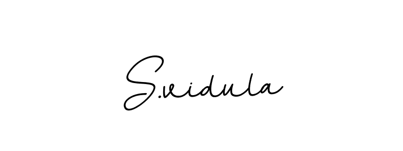 You should practise on your own different ways (BallpointsItalic-DORy9) to write your name (S.vidula) in signature. don't let someone else do it for you. S.vidula signature style 11 images and pictures png