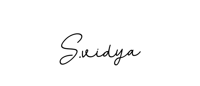 You should practise on your own different ways (BallpointsItalic-DORy9) to write your name (S.vidya) in signature. don't let someone else do it for you. S.vidya signature style 11 images and pictures png