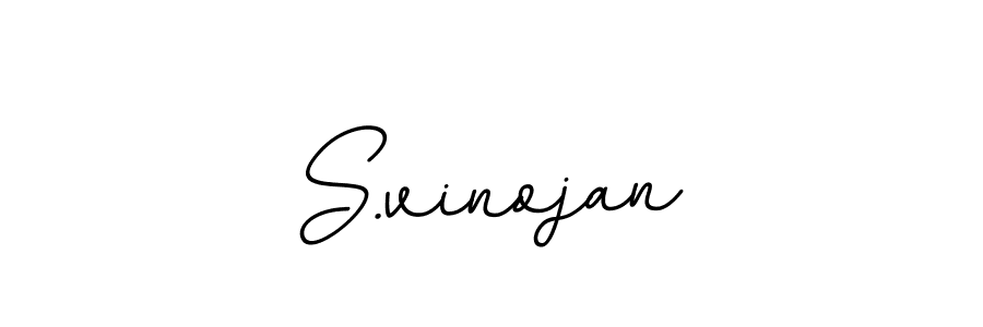 The best way (BallpointsItalic-DORy9) to make a short signature is to pick only two or three words in your name. The name S.vinojan include a total of six letters. For converting this name. S.vinojan signature style 11 images and pictures png