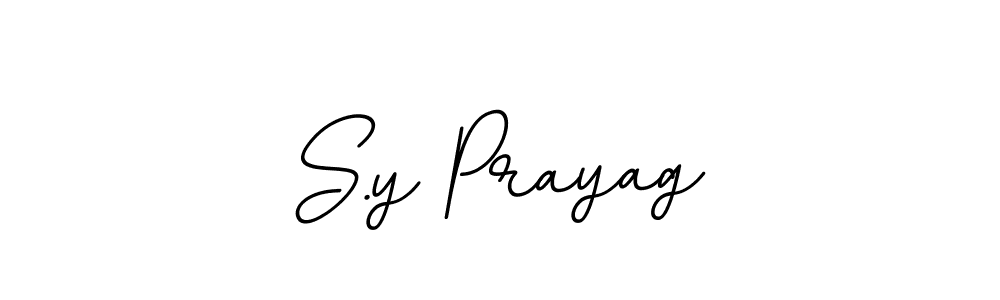 Make a beautiful signature design for name S.y Prayag. With this signature (BallpointsItalic-DORy9) style, you can create a handwritten signature for free. S.y Prayag signature style 11 images and pictures png