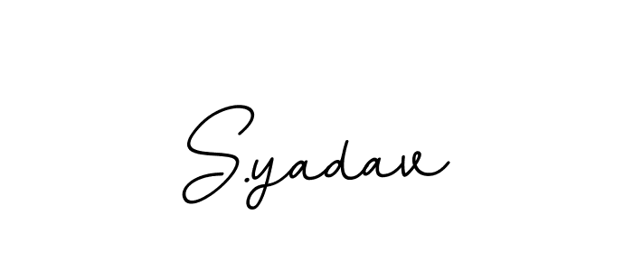 The best way (BallpointsItalic-DORy9) to make a short signature is to pick only two or three words in your name. The name S.yadav include a total of six letters. For converting this name. S.yadav signature style 11 images and pictures png