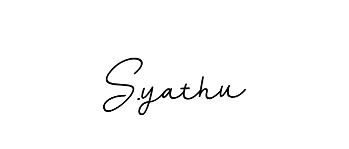 S.yathu stylish signature style. Best Handwritten Sign (BallpointsItalic-DORy9) for my name. Handwritten Signature Collection Ideas for my name S.yathu. S.yathu signature style 11 images and pictures png