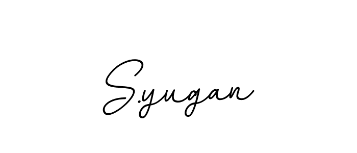 The best way (BallpointsItalic-DORy9) to make a short signature is to pick only two or three words in your name. The name S.yugan include a total of six letters. For converting this name. S.yugan signature style 11 images and pictures png