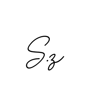 BallpointsItalic-DORy9 is a professional signature style that is perfect for those who want to add a touch of class to their signature. It is also a great choice for those who want to make their signature more unique. Get S.z name to fancy signature for free. S.z signature style 11 images and pictures png