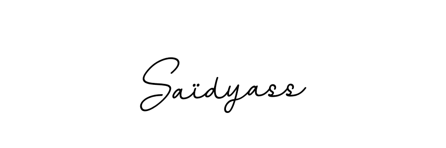 if you are searching for the best signature style for your name Saïdyass. so please give up your signature search. here we have designed multiple signature styles  using BallpointsItalic-DORy9. Saïdyass signature style 11 images and pictures png