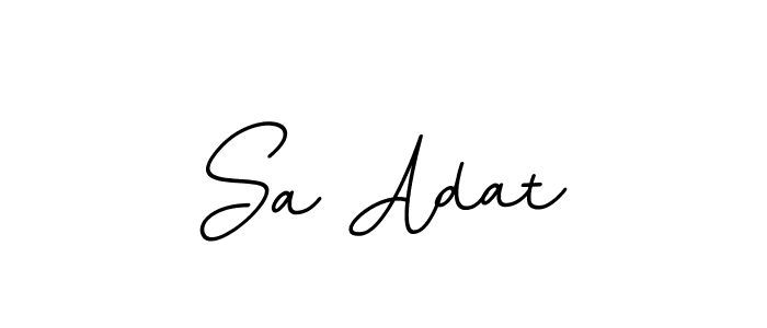 Design your own signature with our free online signature maker. With this signature software, you can create a handwritten (BallpointsItalic-DORy9) signature for name Sa Adat. Sa Adat signature style 11 images and pictures png