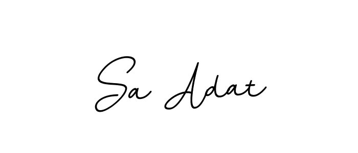 Create a beautiful signature design for name Sa Adat. With this signature (BallpointsItalic-DORy9) fonts, you can make a handwritten signature for free. Sa Adat signature style 11 images and pictures png