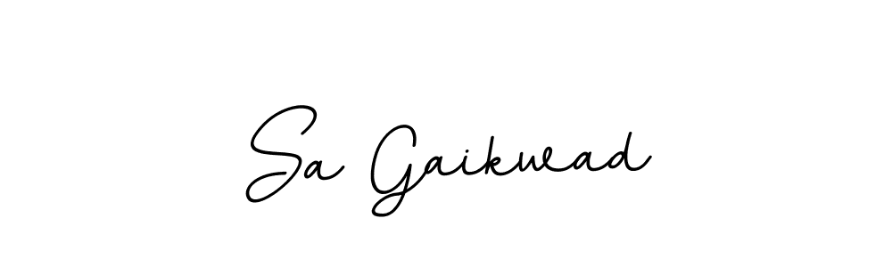 Make a beautiful signature design for name Sa Gaikwad. With this signature (BallpointsItalic-DORy9) style, you can create a handwritten signature for free. Sa Gaikwad signature style 11 images and pictures png