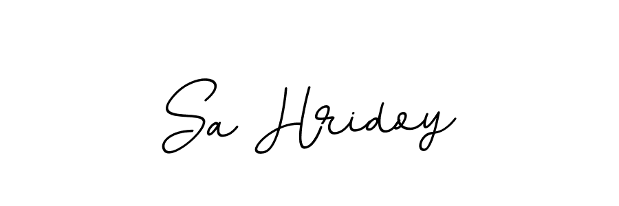 Design your own signature with our free online signature maker. With this signature software, you can create a handwritten (BallpointsItalic-DORy9) signature for name Sa Hridoy. Sa Hridoy signature style 11 images and pictures png