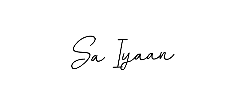 Make a beautiful signature design for name Sa Iyaan. With this signature (BallpointsItalic-DORy9) style, you can create a handwritten signature for free. Sa Iyaan signature style 11 images and pictures png