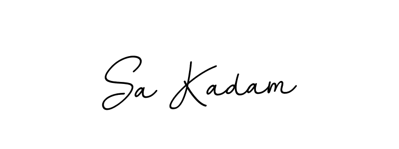 The best way (BallpointsItalic-DORy9) to make a short signature is to pick only two or three words in your name. The name Sa Kadam include a total of six letters. For converting this name. Sa Kadam signature style 11 images and pictures png