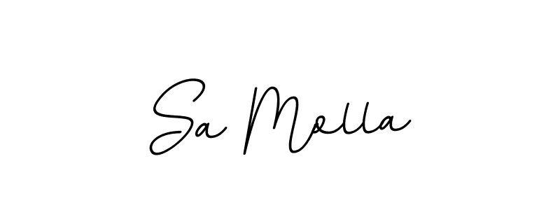 You should practise on your own different ways (BallpointsItalic-DORy9) to write your name (Sa Molla) in signature. don't let someone else do it for you. Sa Molla signature style 11 images and pictures png