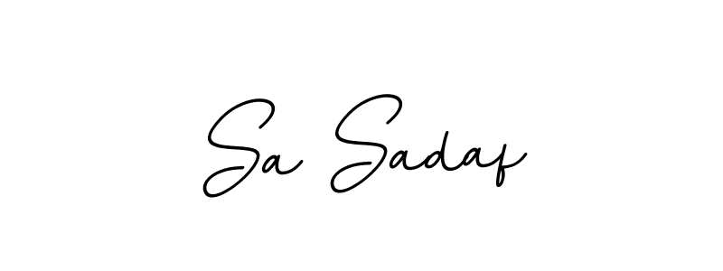 It looks lik you need a new signature style for name Sa Sadaf. Design unique handwritten (BallpointsItalic-DORy9) signature with our free signature maker in just a few clicks. Sa Sadaf signature style 11 images and pictures png