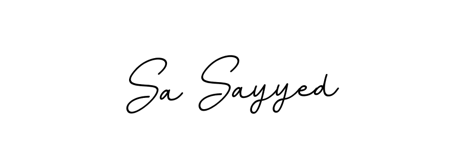 Design your own signature with our free online signature maker. With this signature software, you can create a handwritten (BallpointsItalic-DORy9) signature for name Sa Sayyed. Sa Sayyed signature style 11 images and pictures png