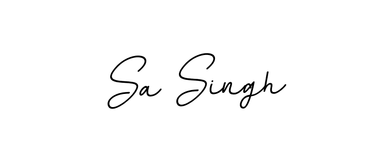 Make a beautiful signature design for name Sa Singh. With this signature (BallpointsItalic-DORy9) style, you can create a handwritten signature for free. Sa Singh signature style 11 images and pictures png