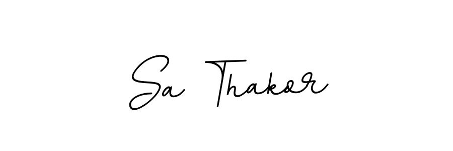 How to make Sa Thakor signature? BallpointsItalic-DORy9 is a professional autograph style. Create handwritten signature for Sa Thakor name. Sa Thakor signature style 11 images and pictures png
