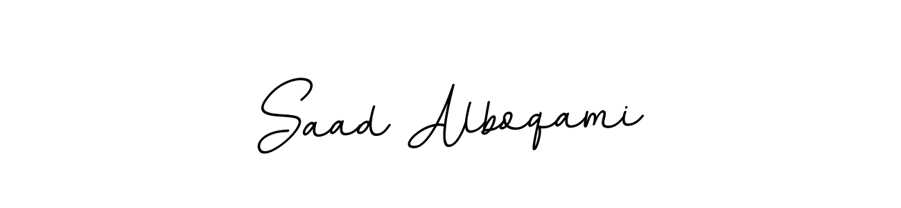 Use a signature maker to create a handwritten signature online. With this signature software, you can design (BallpointsItalic-DORy9) your own signature for name Saad Alboqami. Saad Alboqami signature style 11 images and pictures png