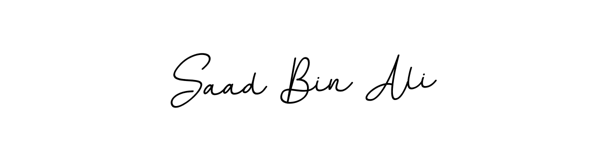 This is the best signature style for the Saad Bin Ali name. Also you like these signature font (BallpointsItalic-DORy9). Mix name signature. Saad Bin Ali signature style 11 images and pictures png