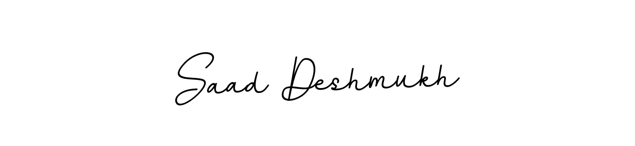 Use a signature maker to create a handwritten signature online. With this signature software, you can design (BallpointsItalic-DORy9) your own signature for name Saad Deshmukh. Saad Deshmukh signature style 11 images and pictures png
