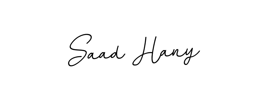 Design your own signature with our free online signature maker. With this signature software, you can create a handwritten (BallpointsItalic-DORy9) signature for name Saad Hany. Saad Hany signature style 11 images and pictures png