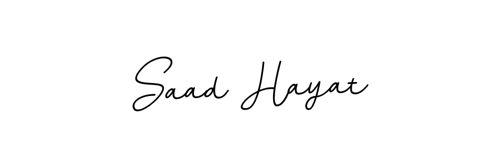 Similarly BallpointsItalic-DORy9 is the best handwritten signature design. Signature creator online .You can use it as an online autograph creator for name Saad Hayat. Saad Hayat signature style 11 images and pictures png