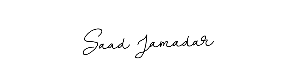 You should practise on your own different ways (BallpointsItalic-DORy9) to write your name (Saad Jamadar) in signature. don't let someone else do it for you. Saad Jamadar signature style 11 images and pictures png