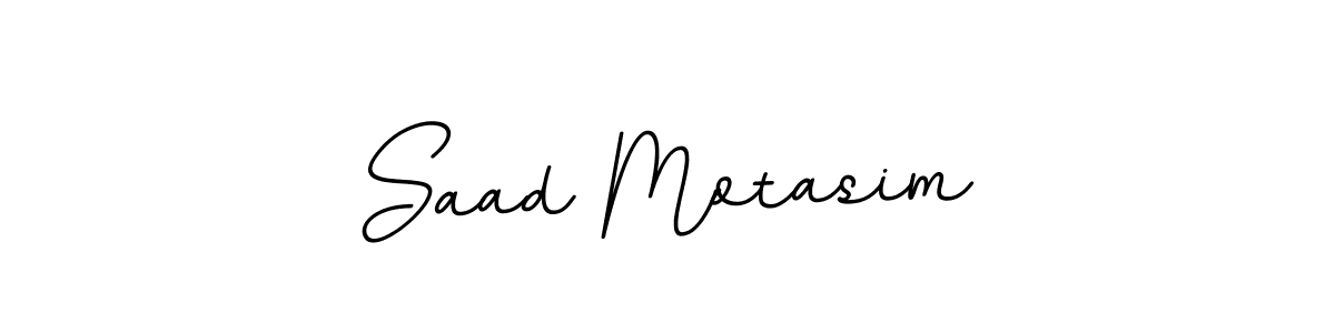 Use a signature maker to create a handwritten signature online. With this signature software, you can design (BallpointsItalic-DORy9) your own signature for name Saad Motasim. Saad Motasim signature style 11 images and pictures png