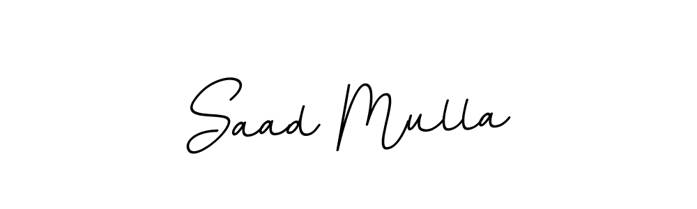 Design your own signature with our free online signature maker. With this signature software, you can create a handwritten (BallpointsItalic-DORy9) signature for name Saad Mulla. Saad Mulla signature style 11 images and pictures png