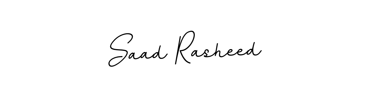 Use a signature maker to create a handwritten signature online. With this signature software, you can design (BallpointsItalic-DORy9) your own signature for name Saad Rasheed. Saad Rasheed signature style 11 images and pictures png