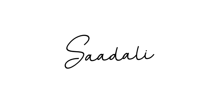 Saadali stylish signature style. Best Handwritten Sign (BallpointsItalic-DORy9) for my name. Handwritten Signature Collection Ideas for my name Saadali. Saadali signature style 11 images and pictures png