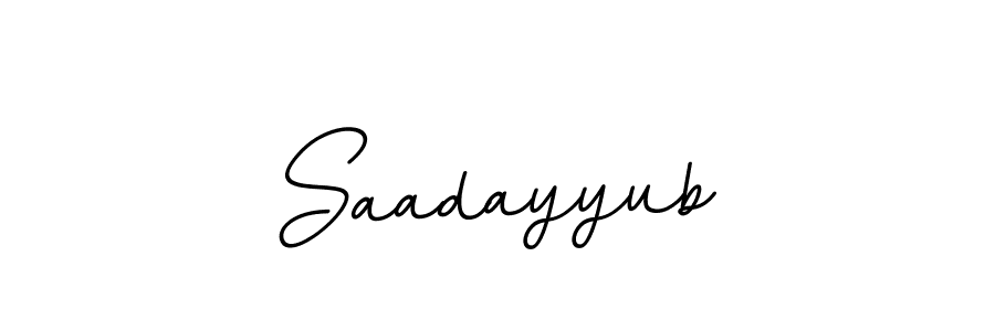 Saadayyub stylish signature style. Best Handwritten Sign (BallpointsItalic-DORy9) for my name. Handwritten Signature Collection Ideas for my name Saadayyub. Saadayyub signature style 11 images and pictures png