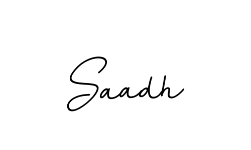 How to make Saadh name signature. Use BallpointsItalic-DORy9 style for creating short signs online. This is the latest handwritten sign. Saadh signature style 11 images and pictures png